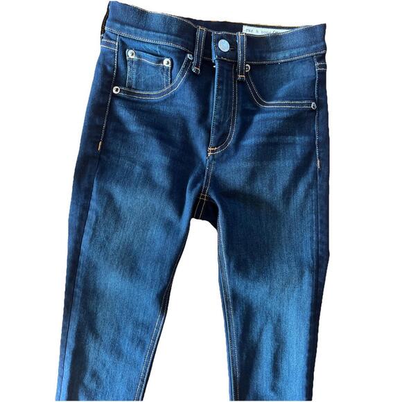 Rag & Bone Jeans Womens 23 Blue Skinny Bedford Dark Wash Stretch Denim Pants - Picture 9 of 9